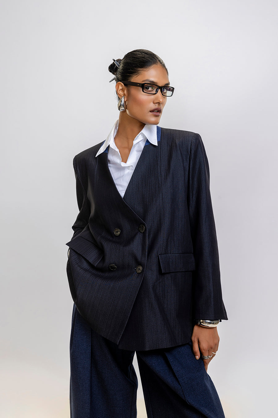 Blazer ample décontracté