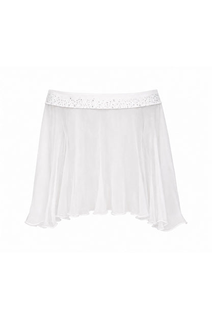 Pearl Chiffon Poncho