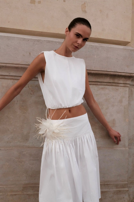 Flower Cotton Skirt