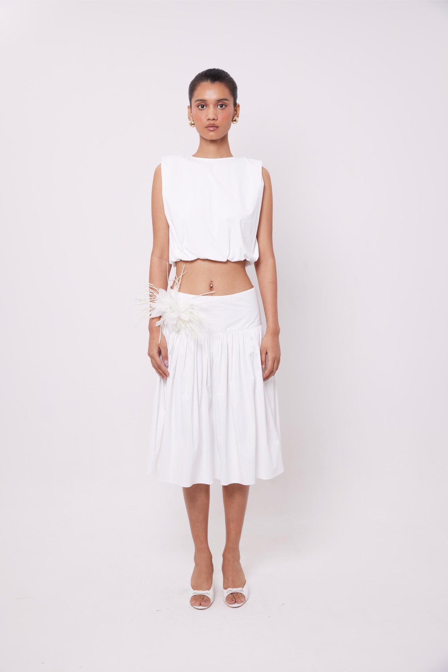 Flower Cotton Skirt
