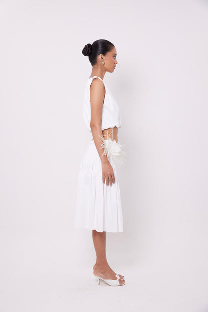 Flower Cotton Skirt