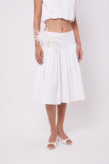 Flower Cotton Skirt