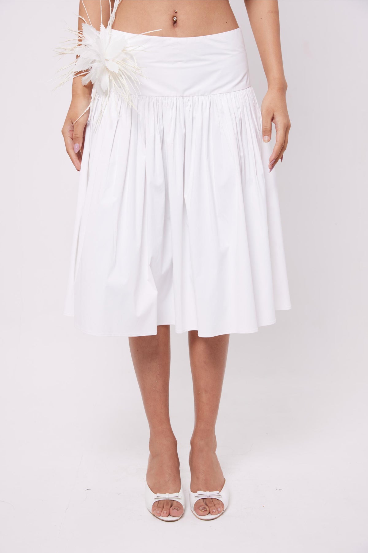 Flower Cotton Skirt