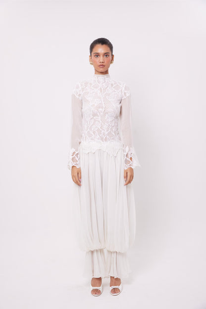 Chiffon Balloon Pants