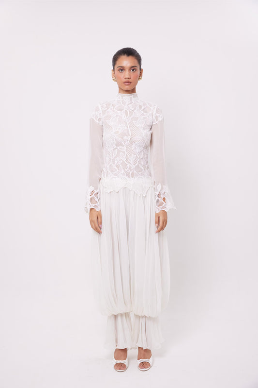 Chiffon Balloon Pants
