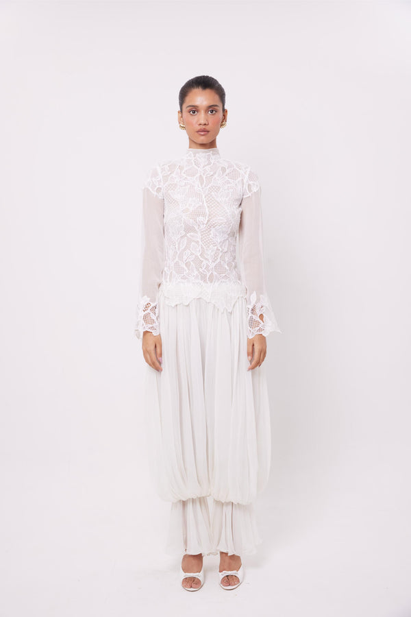 Chiffon Balloon Pants