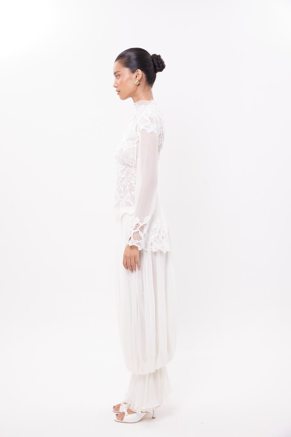 Chiffon Balloon Pants