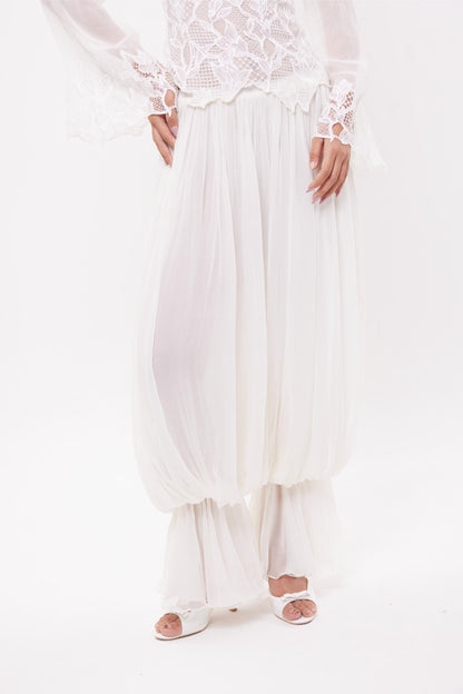 Chiffon Balloon Pants