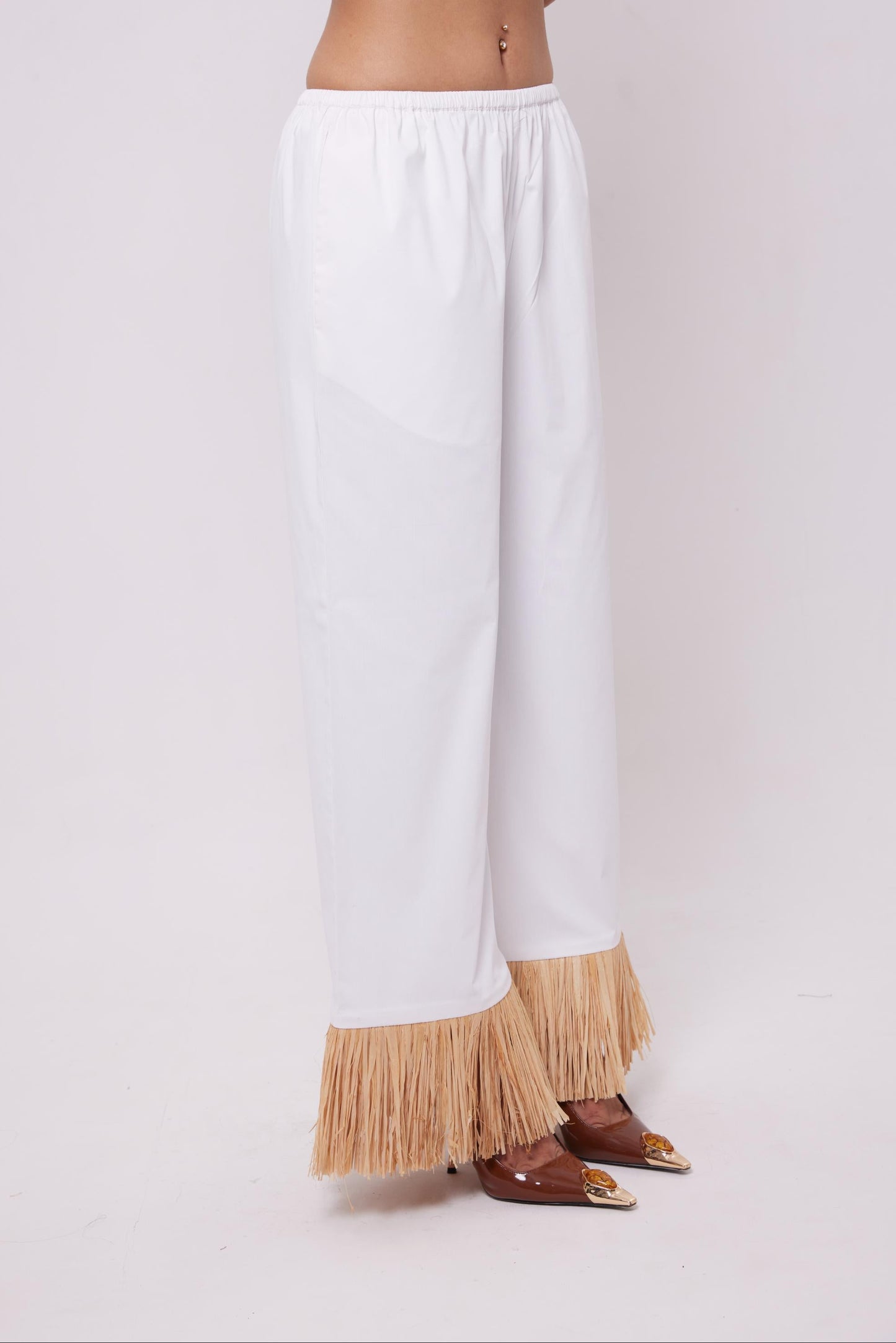 Cotton Rafiya Pants