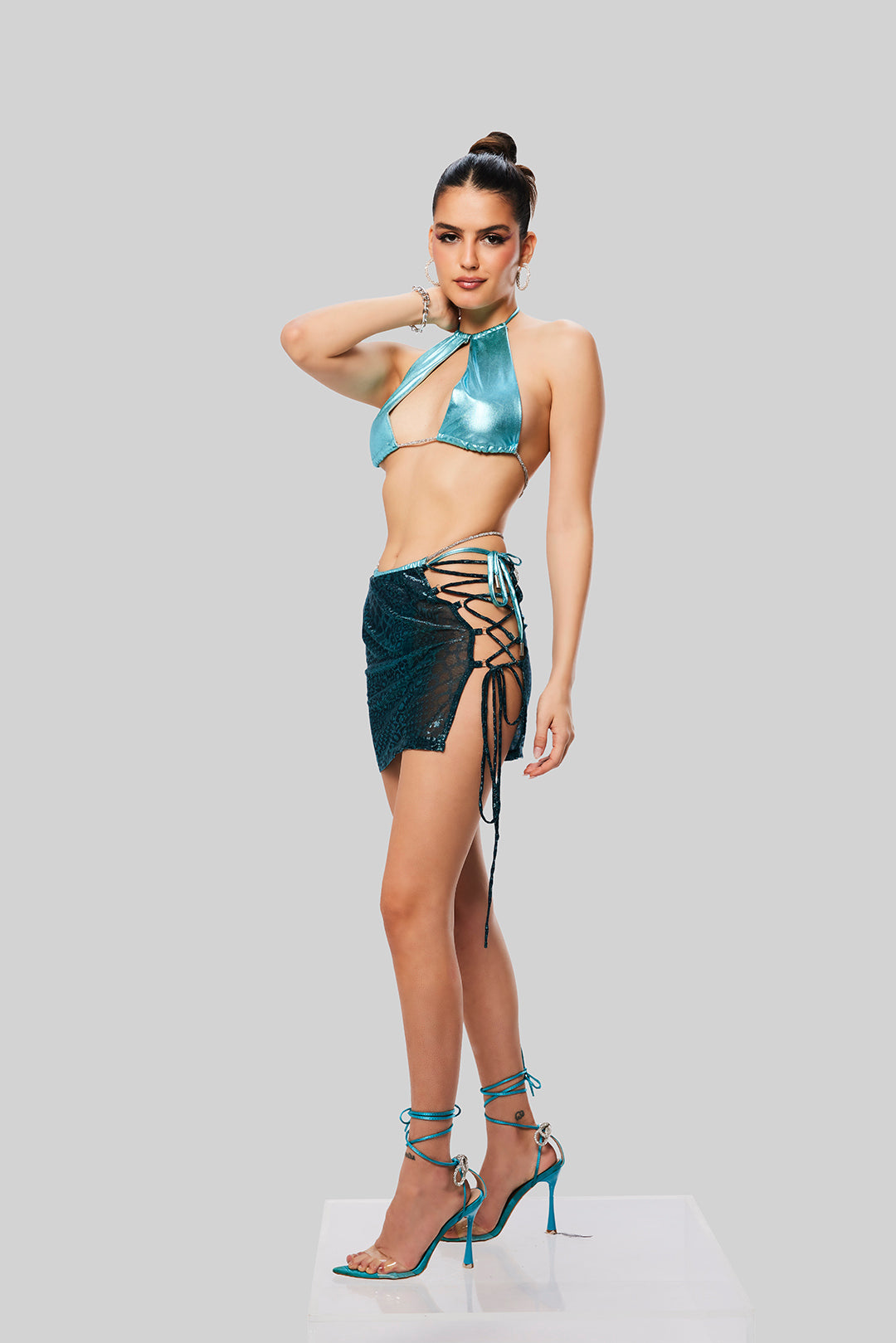 Glowkini Blue Cover Up