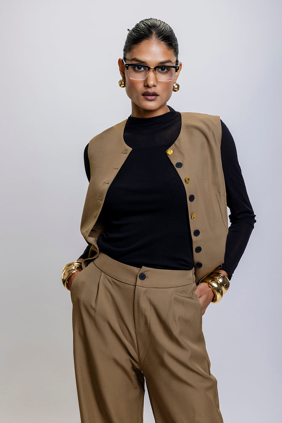 Ensemble trio sur mesure Kaki