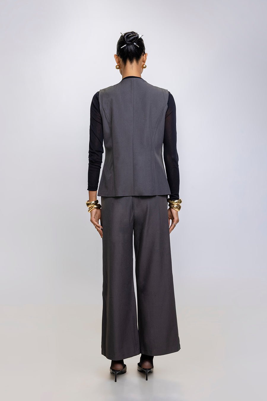 Ensemble trio sur mesure gris