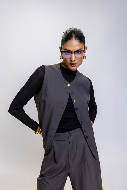 Ensemble trio sur mesure gris