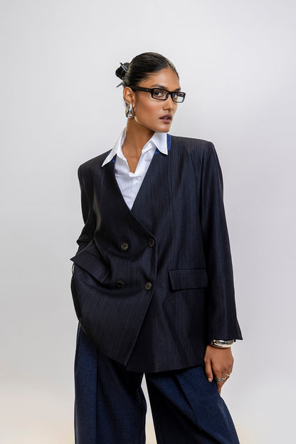 Blazer ample décontracté