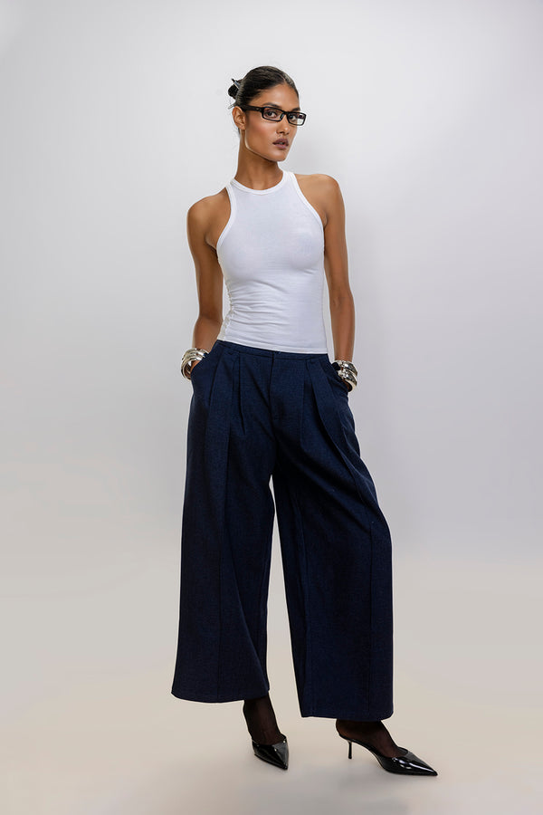 Chic Baggy Wool Pants