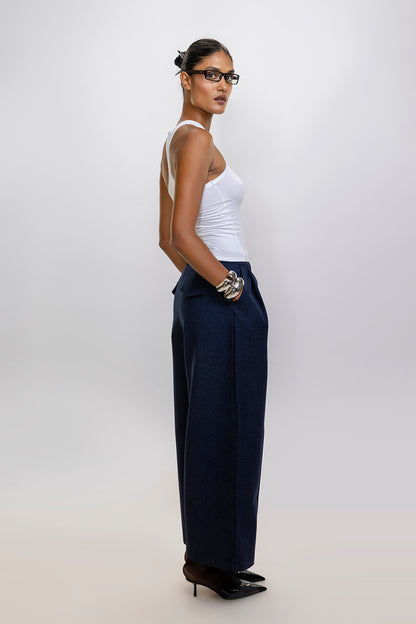 Chic Baggy Wool Pants