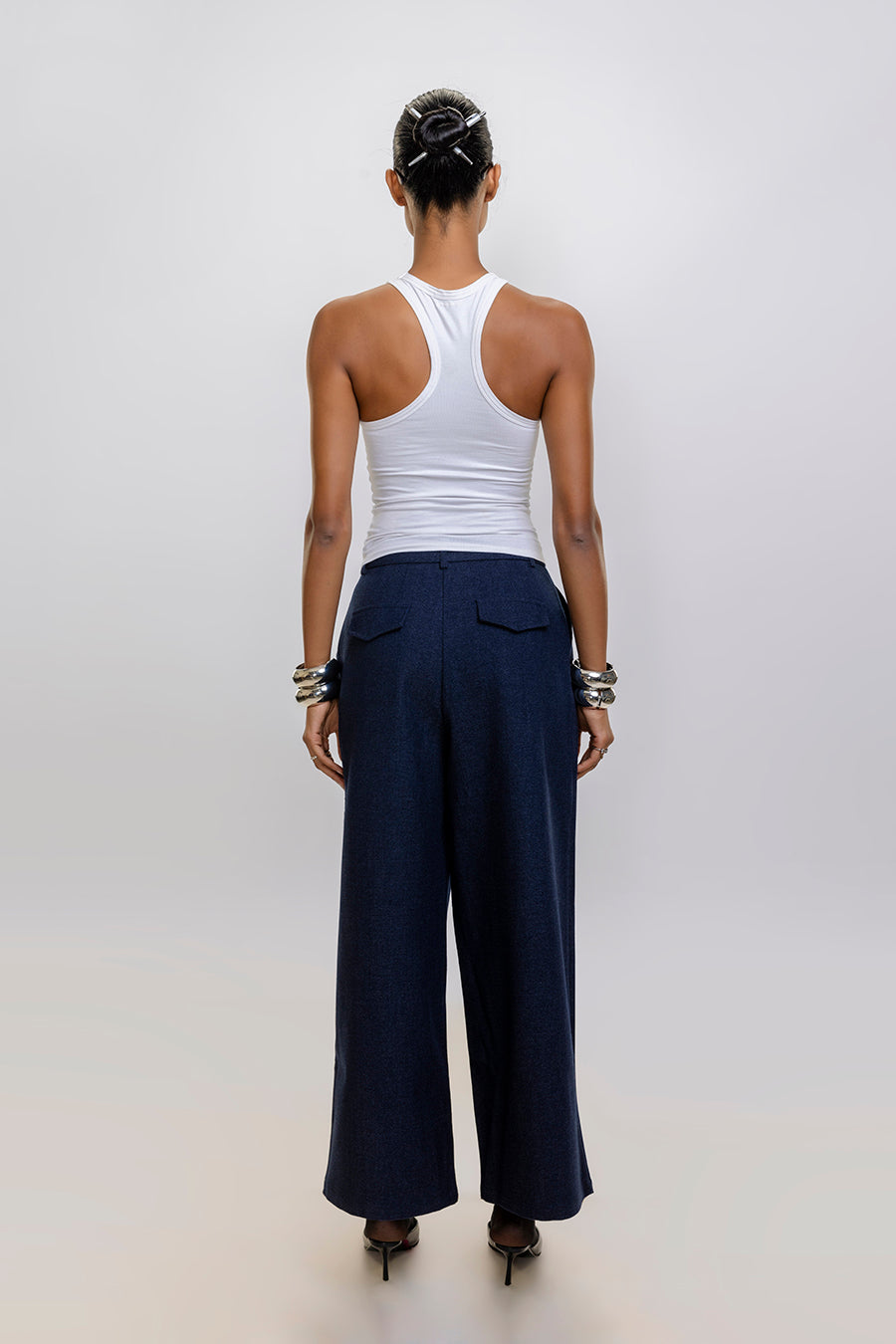 Chic Baggy Wool Pants