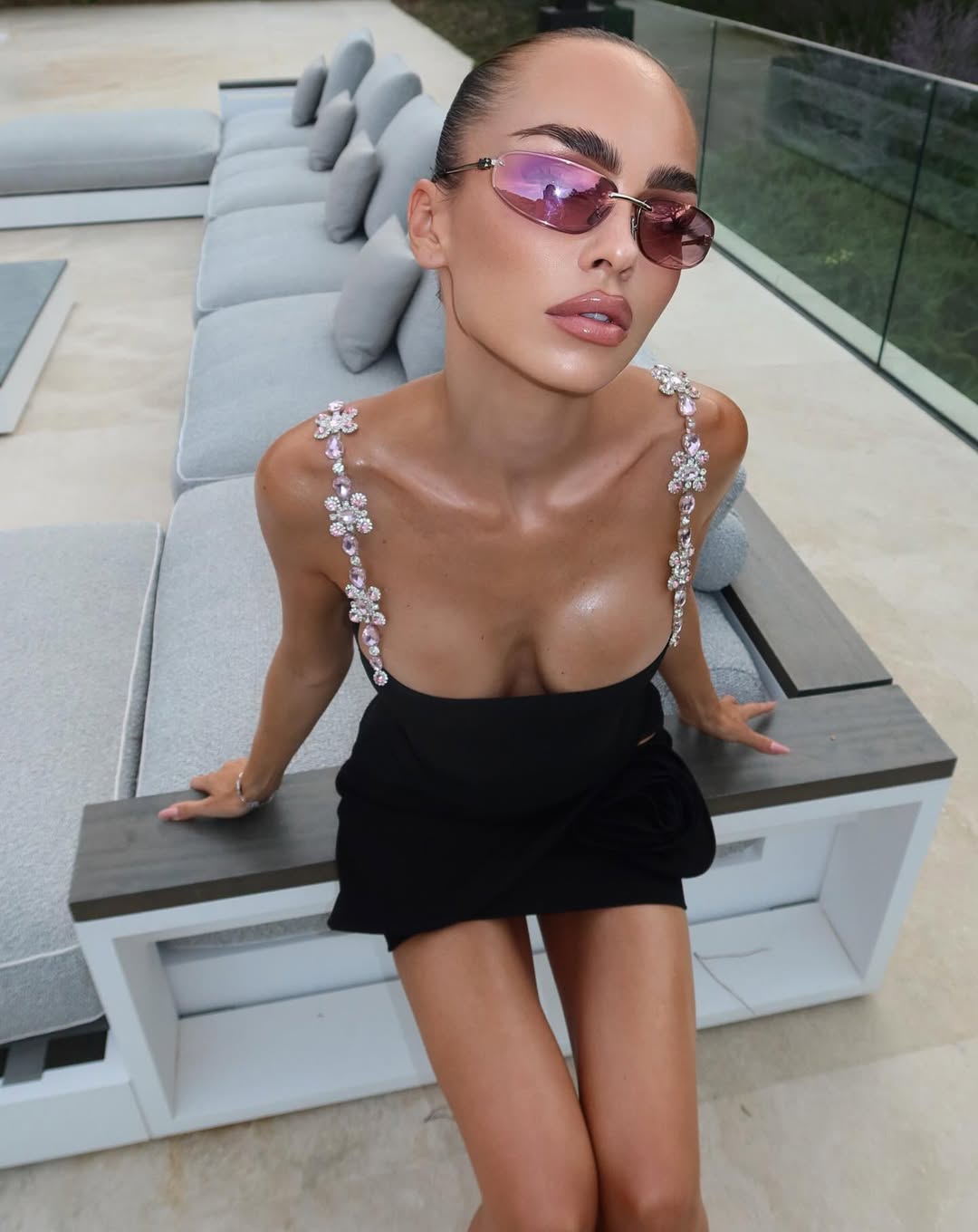 Elsa 2.0 Pink Crystal Top