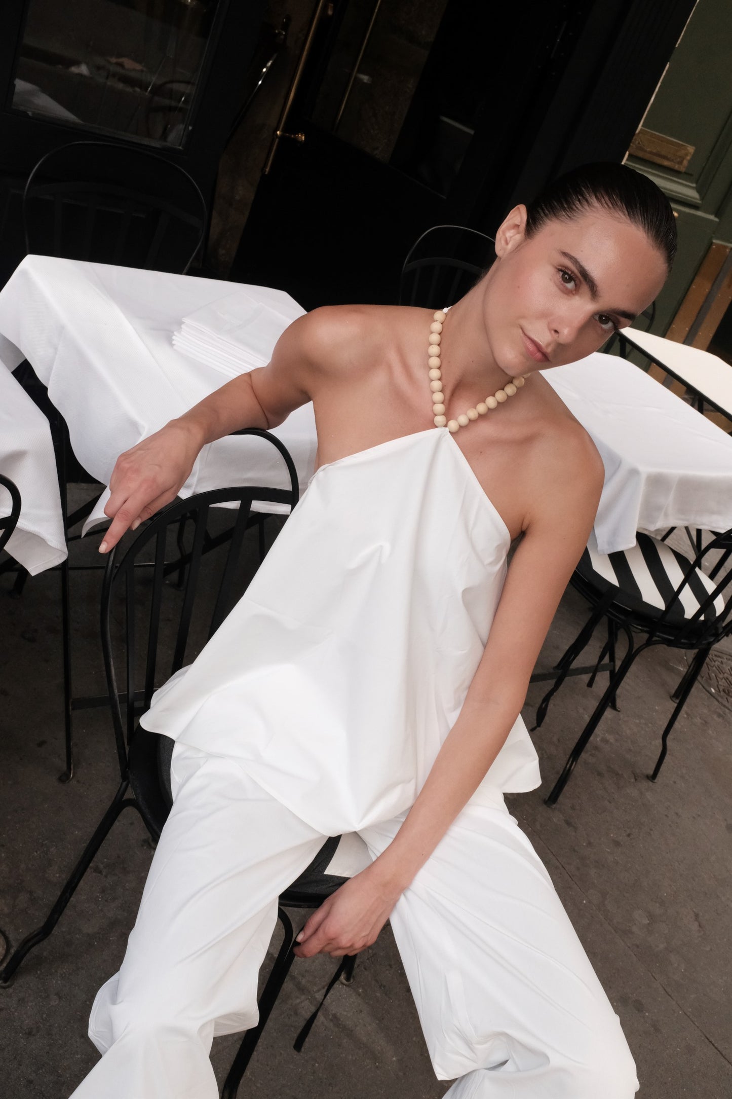 Wooden Beaded Top