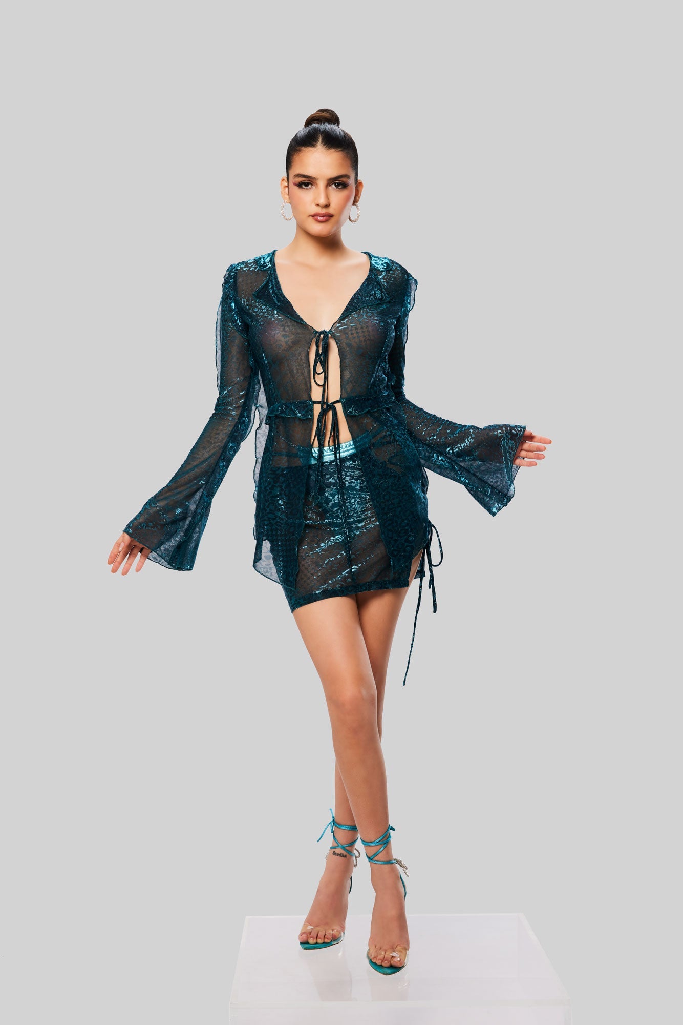 Glowkini Blue Cover Up