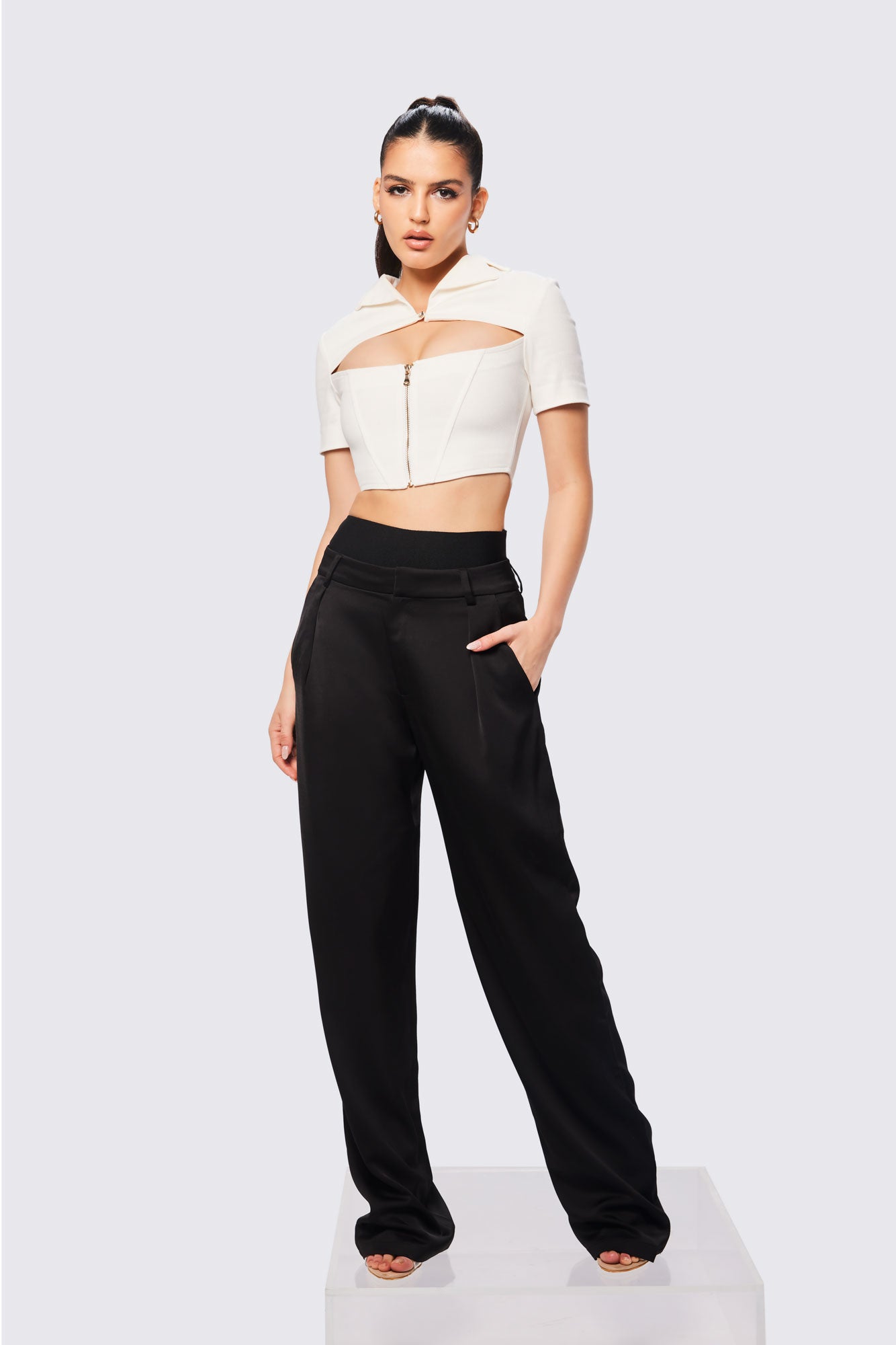 Pantalon ample Glam noir